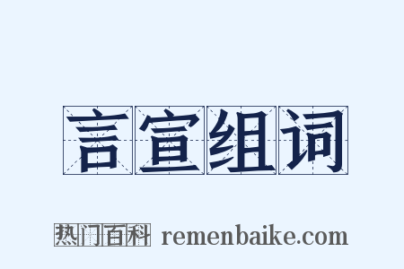 言宣组词是什么意思的图片